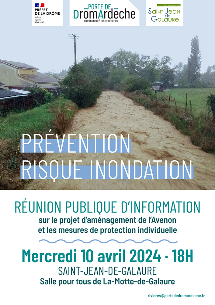 Réunion Publique - risque inondation - Saint-Jean-de-Galaure